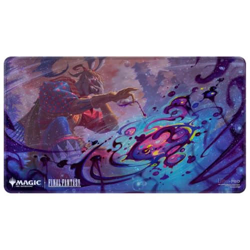 Ultra PRO Final Fantasy x Universes Beyond Sephiroth Wisnu Tan Black Stitched Playmat for Magic The Gathering Card Game Playmat Final Fantasy Collectibles Desk Mat Mousepad - Image 1
