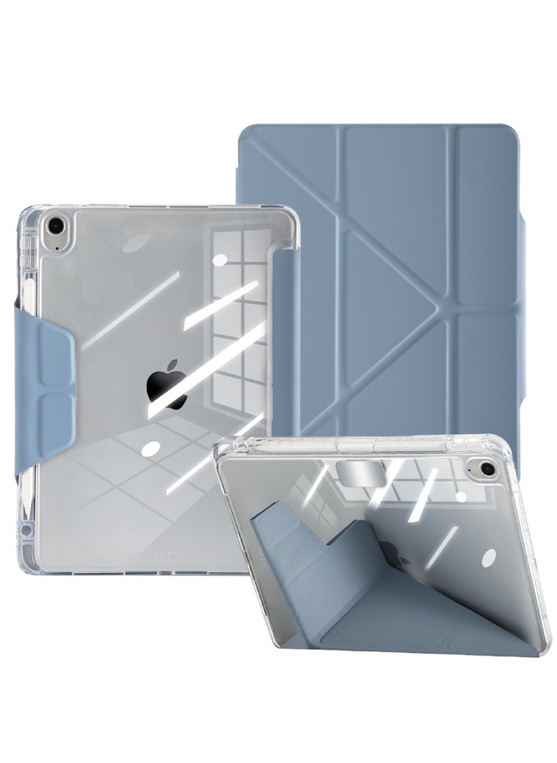 Rock Pow - Case for iPad Air 11 inch M3/M2 2025/2024 Gen iPad Air 11 Case/Case For iPad Air 5 10.9 inch 2022/Air 4 10.9 inch 2020 iPad Air 10.9 Case Slim Stand Soft Shell Back with Discreet Retractable Pencil Holder Smart Cover for ir 5th/air 4th 10.9inch 2022/2020,air 6th/air 7th 11inch 2025/2024 - Image 1