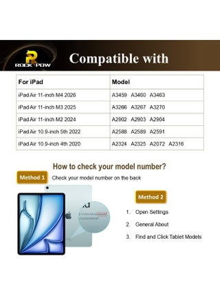 جراب لجهاز iPad Air 11 بوصة M3/M2 2025/2024 الجيل iPad Air 11 جراب/جراب لجهاز iPad Air 5 10.9 بوصة 2022/Air 4 10.9 بوصة 2020 جراب iPad Air 10.9 جراب رفيع بحامل خلفي ناعم مع حامل قلم رصاص قابل للسحب غطاء ذكي لجهاز ir 5th/air 4th 10.9 بوصة 2022/2020، air 6th/air 7th 11 بوصة 2025/2024 - view 2