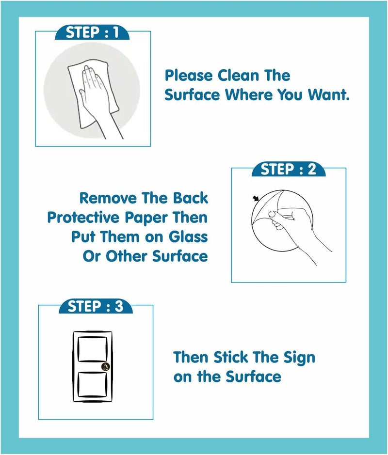 BerryBox Berybox Premium Brush Finish Acrylic SLIDE TO OPEN DOOR Sign Easy to Mount 3M Self-Adhesive Tape Signage for Office Hotel Society Resort Business Corporate Hospital - Image 5