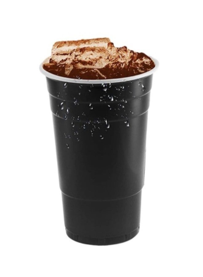 تيكلز مجموعة تيكلز من 20 كوبًا للعبة بونغ البيرة مع مجموعة كرات بينغ بونغ مجانية، أكواب شرب سهلة الإمساك وقابلة لإعادة الاستخدام للحفلات، مناسبة للشاي المثلج، والبانش، والكوكتيل، وألعاب الأزواج والسيدات (اللون: أسود، الحجم: 475 مل). - Image 4