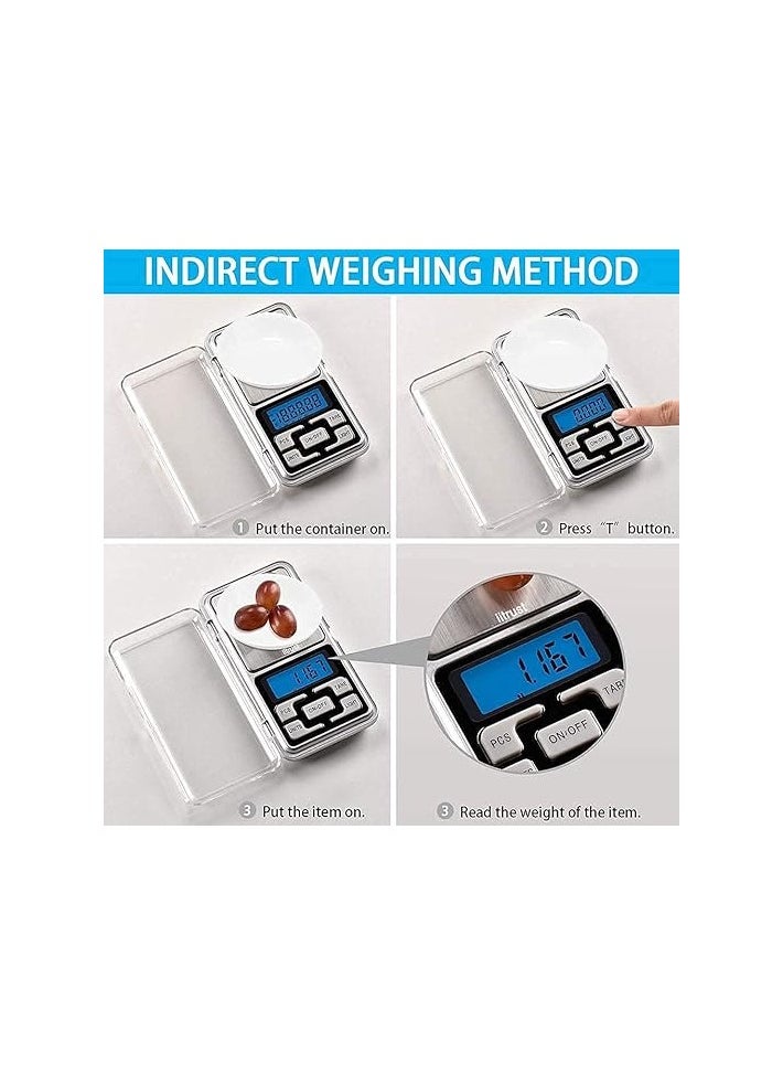 Generic - iitrust Digital Kitchen Scale, 500g / 0.1g High Precision Kitchen Scale, Multifunctional Mini Food Scale, Kitchen Weight, Tare Function, for Ingredients, Jewelry, Coffee - Image 1