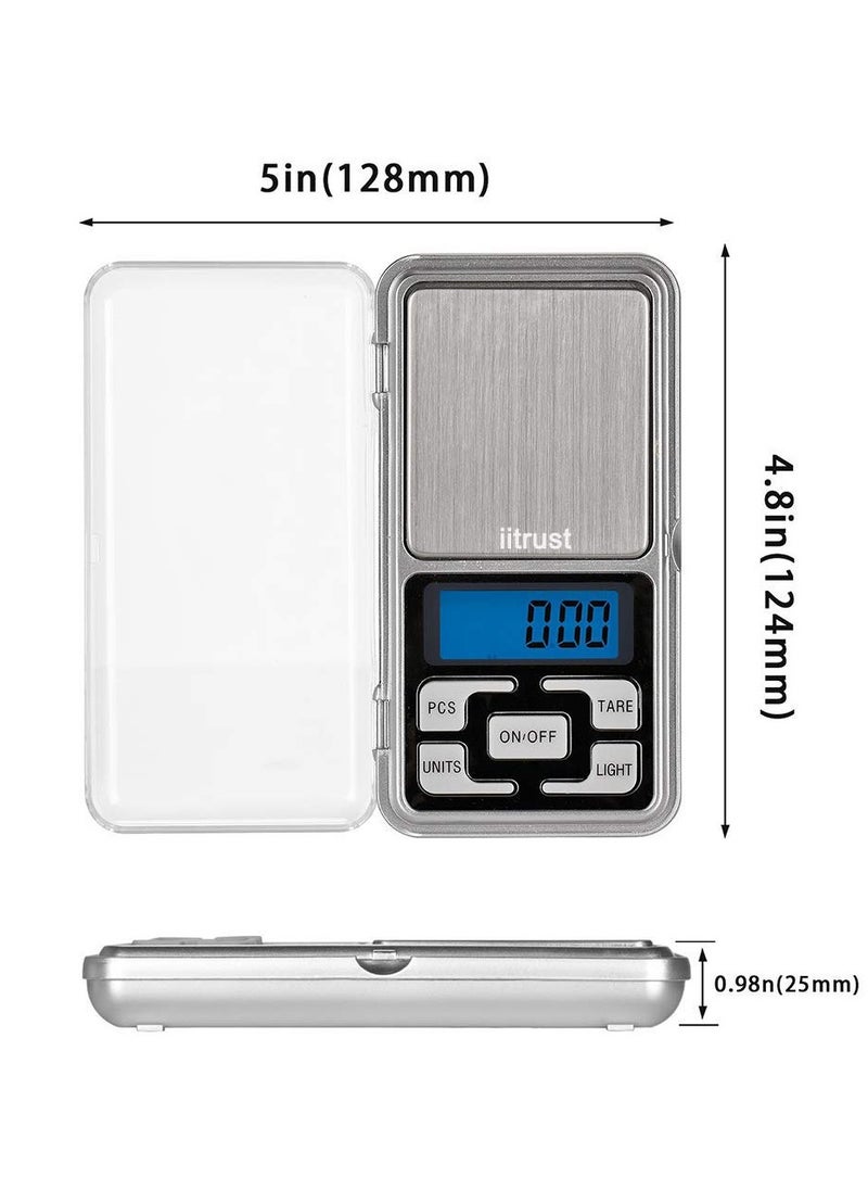 Generic - iitrust Digital Kitchen Scale, 500g / 0.1g High Precision Kitchen Scale, Multifunctional Mini Food Scale, Kitchen Weight, Tare Function, for Ingredients, Jewelry, Coffee - Image 1