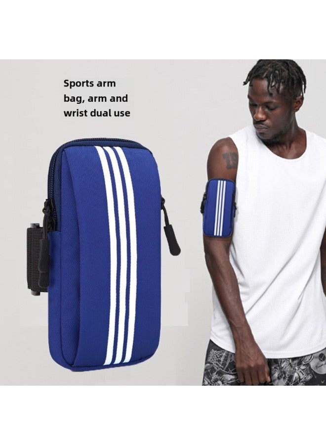 Generic Running Mobile Phone Arm Bag Mobile Phone Bag Women's Wrist Bag Fitness Men's Equipment Outdoor Sports Mobile Phone Arm Cover Handbag-Color:Black - Image 3