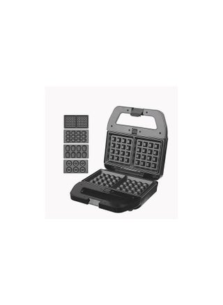Dsp Sandwich Maker & Waffles, Nuts, Donuts, Shells Maker 4 * 1 With Thermostat 800W KC1237 Black*Silver - pzsku/Z833447BAFD749F14EE56Z/45/_/1732961452/9fd8901b-d5bd-4b0b-8df1-dd5defe69dc5