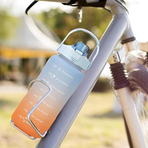 US1984 Gallon Water Bottle 2 Litre for Gym & Sports | BPA Free Fridge Water Bottle | Sipper Cap | Leak proof Easy to Clean | Daily Hydration | Best Usage for Office/School/College/Yoga (Blue, Plastic) - Image 2