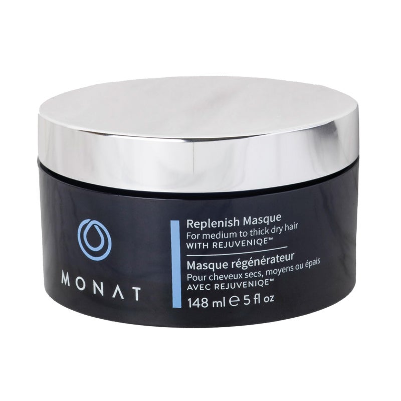 MONAT Replenish Masque Infused with Rejuveniqe  Hair Masque that Deeply Condition Medium to Thick Hair Hydrating Hair Mask wPea Extract  Vegan UV Protectant  Net Wt 148 ml  50 fl oz