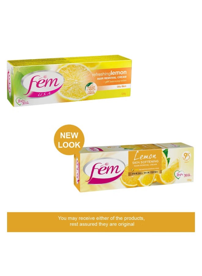 fem Hair Removal Cream With Lemon For Deep Moisturizing 120 Gm - Image 2