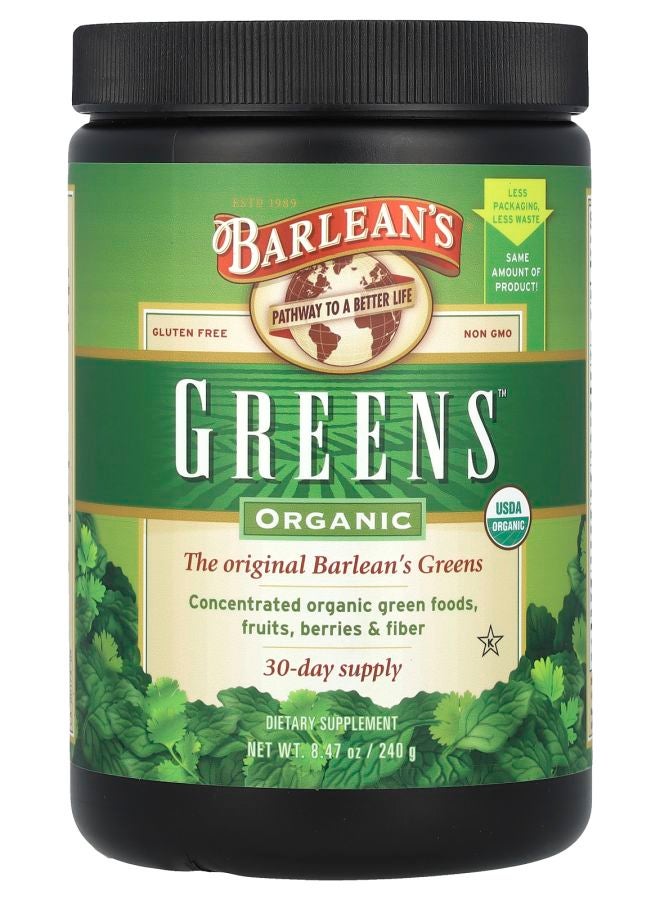 BARLEAN'S Organic Greens™ 8.47 oz (240 g) - Image 1