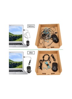 Y&D 60PCS Reusable Cable Ties, Travel Wire & Cord Straps Organizer, Under Desk Management for Computer/PC/Laptop/TV/Electronics, Black Nylon and 7 Inches in Length  - Image 3