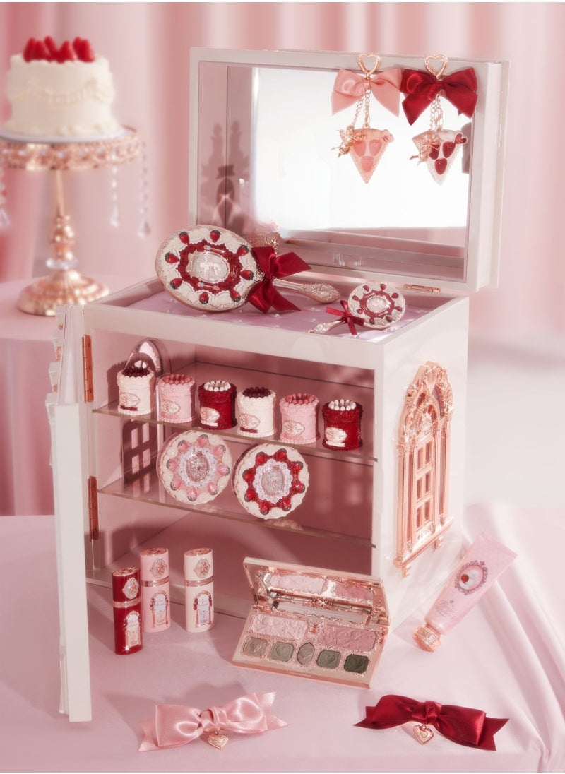 Flower Knows Strawberry Cupid All-In Makeup Gift Set – Thirty-six PCS Luxury Beauty Collection with Lip Cream Blush Eyeshadow Powder Perfume & Accessories – Elegant Vanity Cosmetic GiftBox  - Image 5