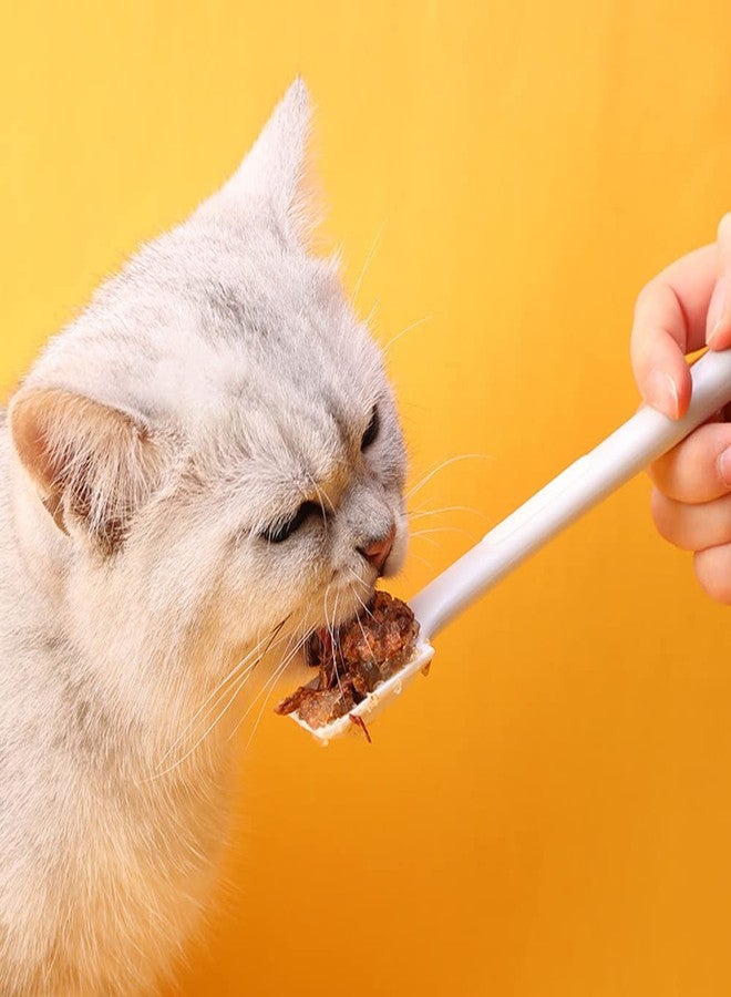 DonLeeving 4 Pack Pet Supplies - Can Food Mixing Spoons, Canned Scoop for Cat & Dog Feeding, Wet Food Storage (Green + Gray) - Image 4