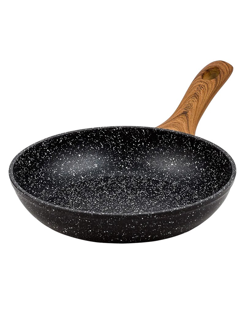 Sweet Home Frying Pan with Durable Marble Coating Induction Safe Non-Stick Frying/Saute Pan PFOA Free Induction & Gas Fry Pan Non Stick Frying Pan (24cm) - Image 1