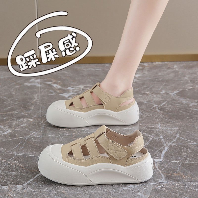 Women'S Shoes Stomp Feeling Pregnant Women'S Summer Outer Wear Hollow Shoes Small Size 34 Breathable Hole Sandals - Image 2