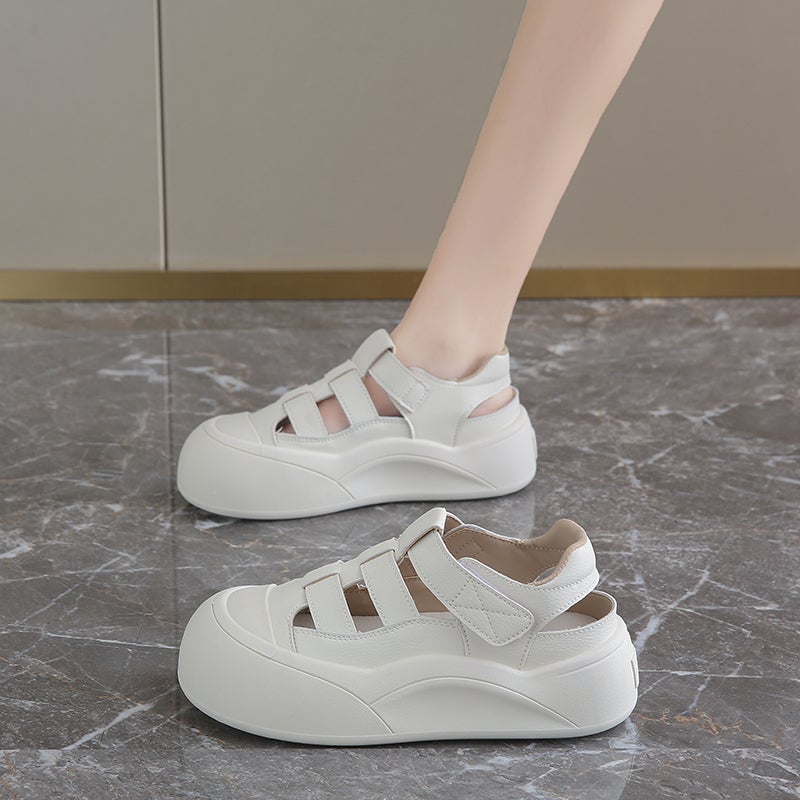 Women'S Shoes Stomp Feeling Pregnant Women'S Summer Outer Wear Hollow Shoes Small Size 34 Breathable Hole Sandals - Image 4
