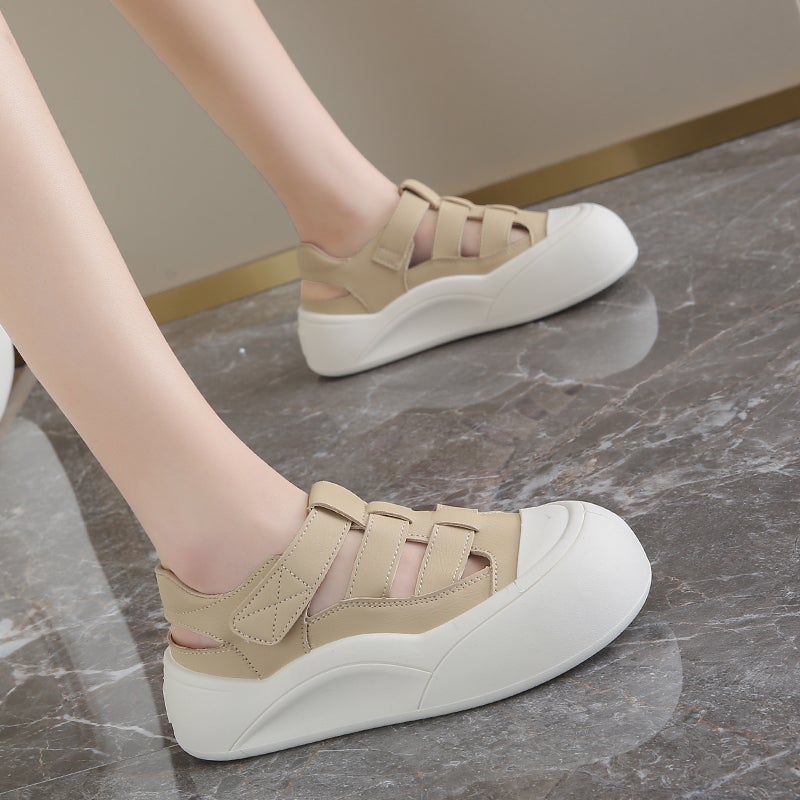 Women'S Shoes Stomp Feeling Pregnant Women'S Summer Outer Wear Hollow Shoes Small Size 34 Breathable Hole Sandals - Image 5