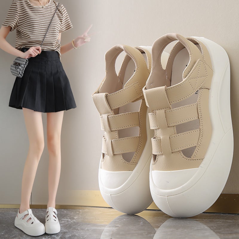Women'S Shoes Stomp Feeling Pregnant Women'S Summer Outer Wear Hollow Shoes Small Size 34 Breathable Hole Sandals - Image 3