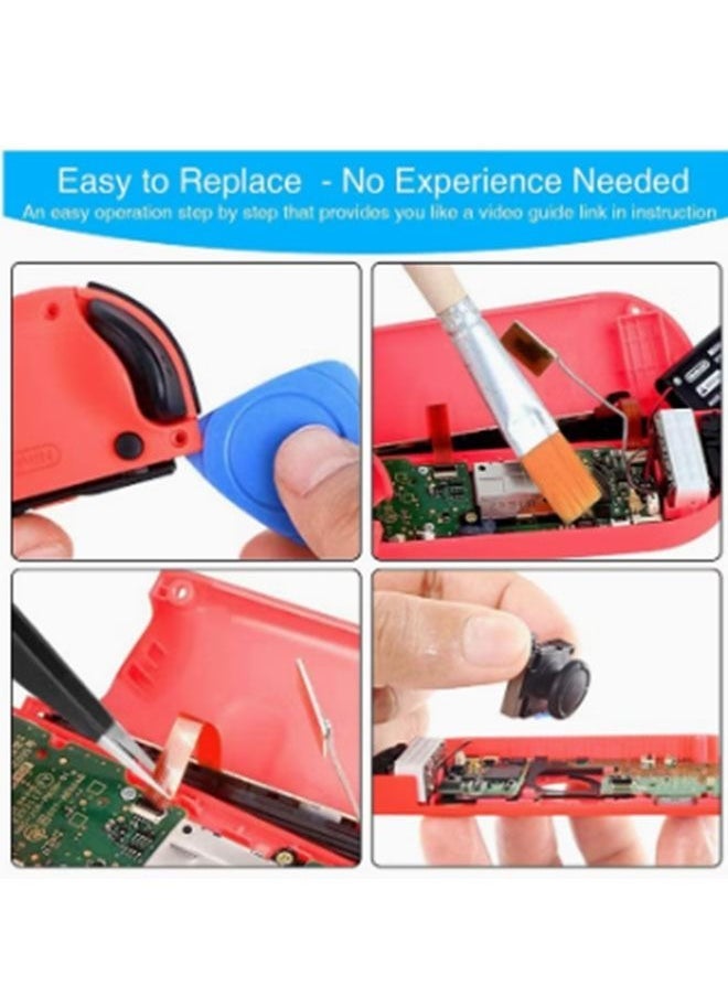 Generic - 25Pcs Joystick Replacement for Nintendo Switch Joycon Set, Switch Analog Stick Parts for Nintendo Switch Joy Con Controller Thumbstic, Full Repair Tool Kit, 2 Metal Lock Buckles, 2 Jon Con Replacement - Image 1