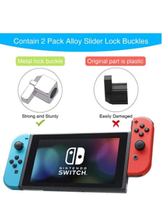 Generic - 25Pcs Joystick Replacement for Nintendo Switch Joycon Set, Switch Analog Stick Parts for Nintendo Switch Joy Con Controller Thumbstic, Full Repair Tool Kit, 2 Metal Lock Buckles, 2 Jon Con Replacement - Image 1