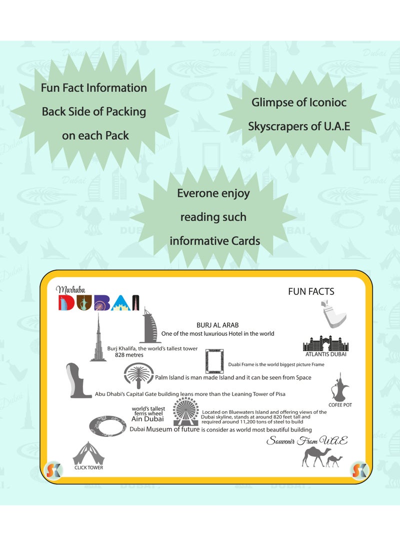 سوق الهدايا التذكارية مغناطيس ثلاجة خشبي من خشب MDF، 3 قطع (12×5 سم)، حجم كبير | هدية تذكارية فاخرة من الإمارات العربية المتحدة ودبي، ذكريات للأصدقاء والعائلة، هدية تذكارية. - Image 4