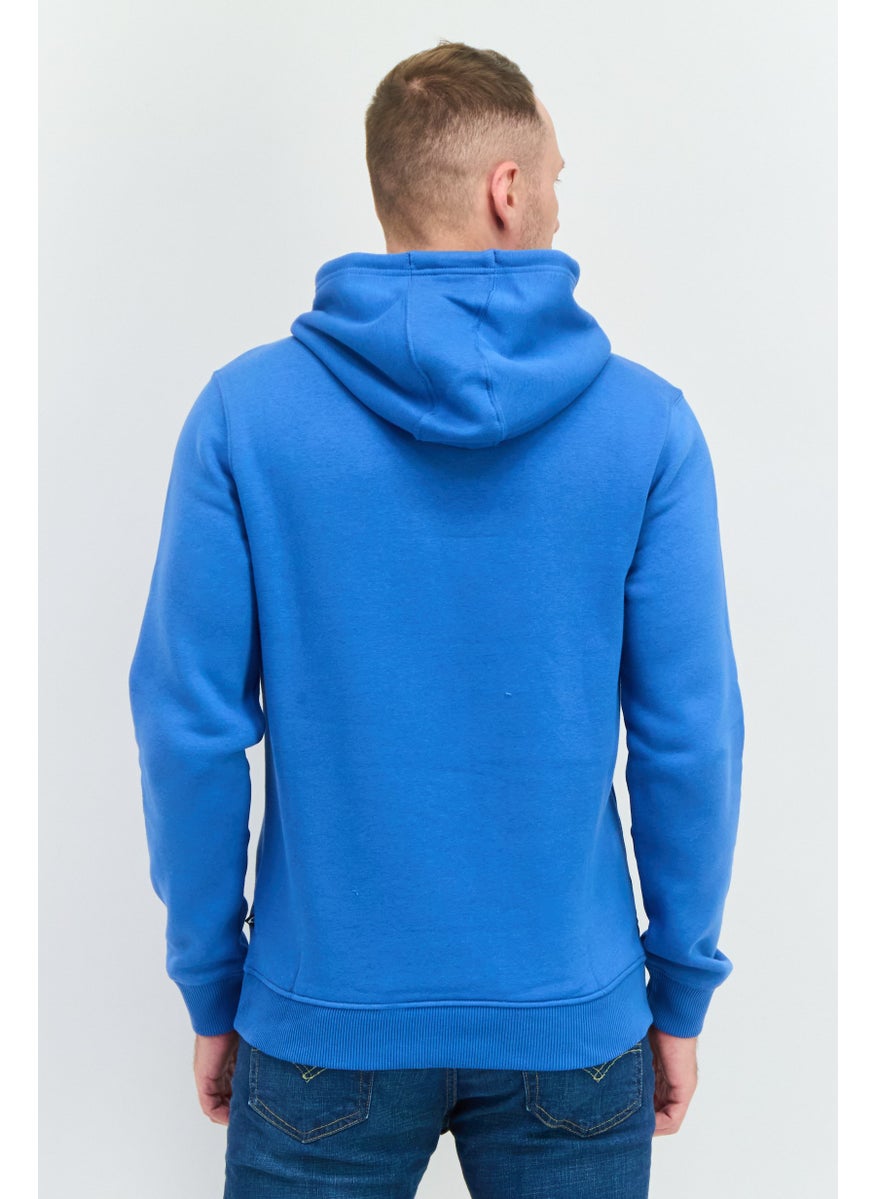Penfield - Men Hooded Brand Logo Long Sleeve Sweatshirt, Blue - Image 1