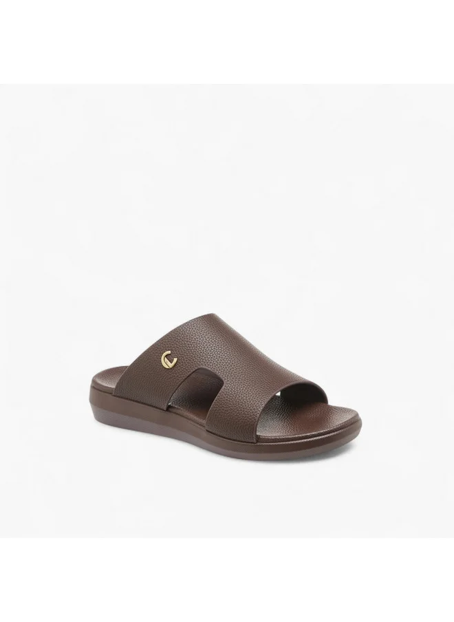 Le Confort Men Cut-Out Detail Slip-On Sandals