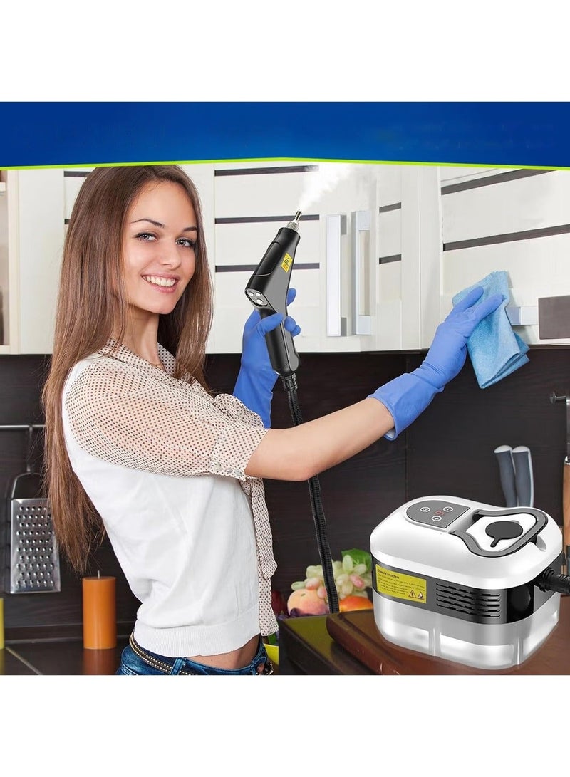 ايتي لايف منظف ​​بخاري، جهاز بخاري مضغوط 4.5 بار للتنظيف، جهاز بخاري متعدد الأغراض للمنزل، منظف بخاري محمول، مع 6 قطع من الملحقات، جهاز بخاري للسيارة، منظف بخاري محمول للمطبخ والحمام والبلاط - Image 2