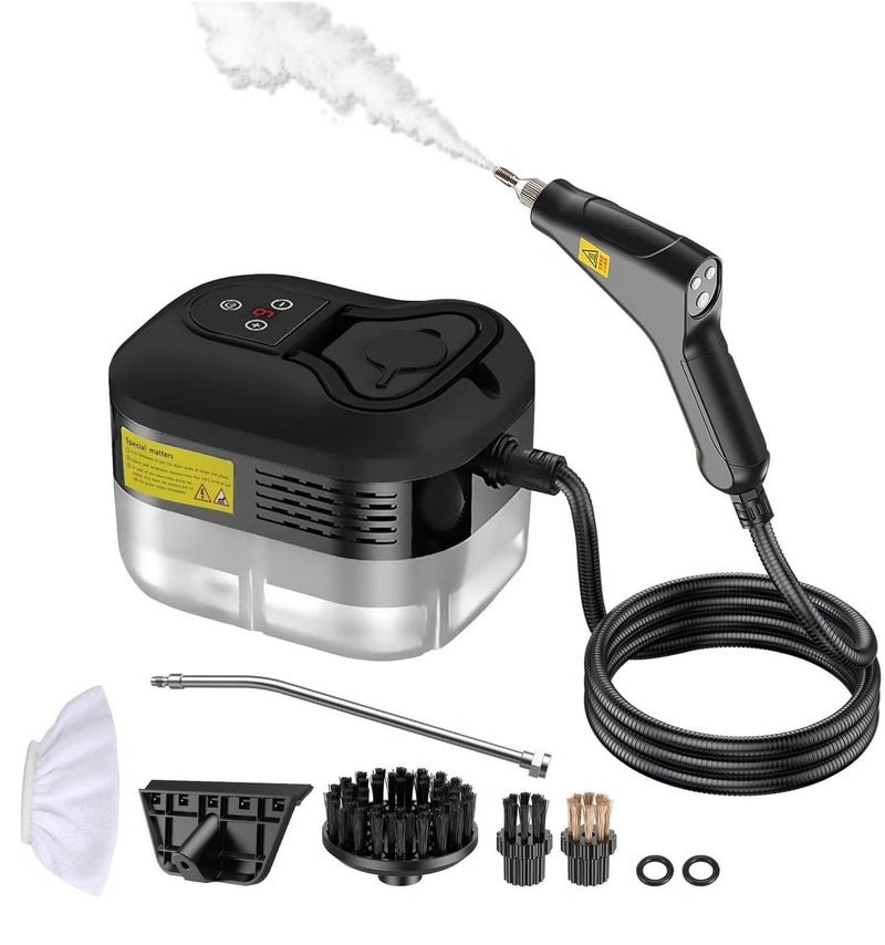 ايتي لايف منظف ​​بخاري، جهاز بخاري مضغوط 4.5 بار للتنظيف، جهاز بخاري متعدد الأغراض للمنزل، منظف بخاري محمول، مع 6 قطع من الملحقات، جهاز بخاري للسيارة، منظف بخاري محمول للمطبخ والحمام والبلاط - Image 1