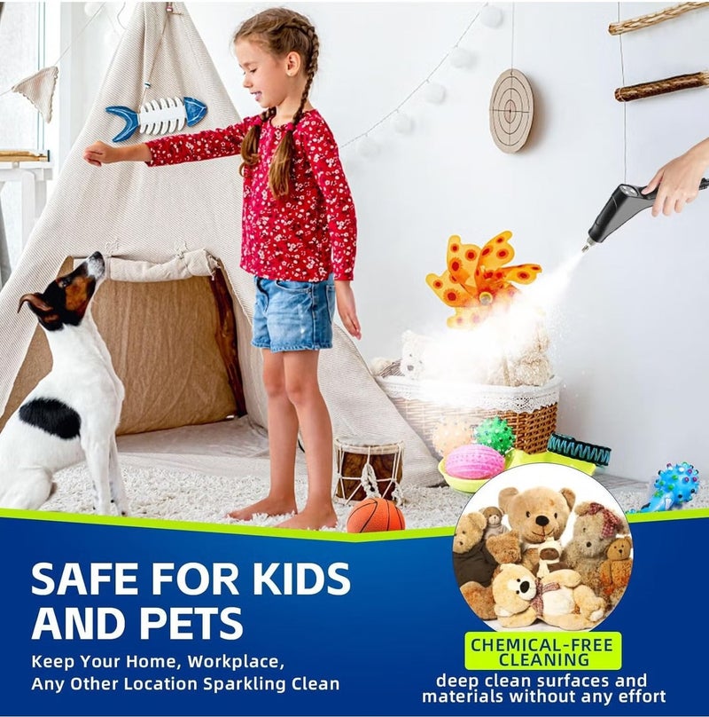 ايتي لايف منظف ​​بخاري، جهاز بخاري مضغوط 4.5 بار للتنظيف، جهاز بخاري متعدد الأغراض للمنزل، منظف بخاري محمول، مع 6 قطع من الملحقات، جهاز بخاري للسيارة، منظف بخاري محمول للمطبخ والحمام والبلاط - Image 3