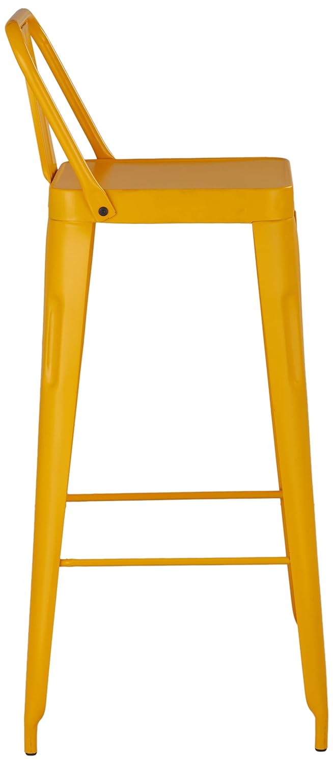 Brand - Solimo Solimo Iron Bar Stool Yellow BR_BS2Yellow - Image 4