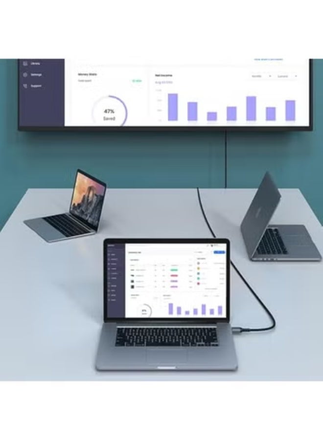 8K HDMI 2.1 Cable - Ultra High Speed 48Gbps - Supports 8K@60Hz & 4K@144Hz - Nylon Braided Cord with eARC & Dolby Vision - Image 4