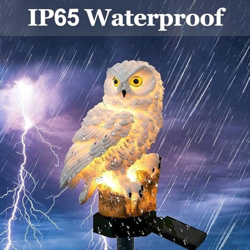 AERYS OWL Garden Solar Lights Outdoor OWL LED Waterproof Garden Stake Lights, Lawn Lamp Light for Garden, Balcony, Patio, Yard Landscape Lighting - Image 5