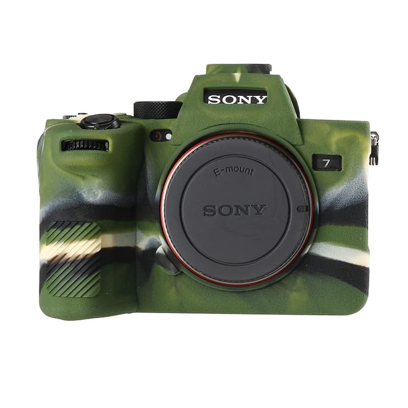 STSEETOP Camera Case for Sony A7RV A7R5- Protective Silicone DSLR Skin Cover, Detachable Cage, Shockproof, Dustproof (Army Green) - Image 2