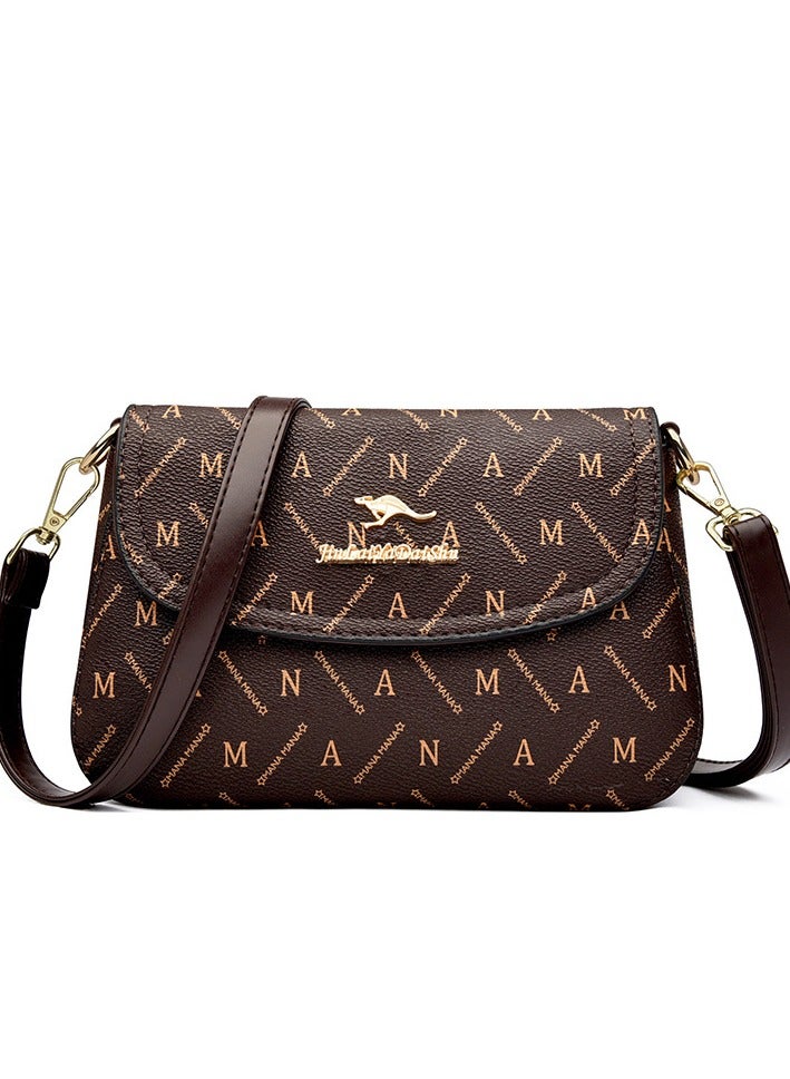 KANGAROO New Versatile Crossbody Bag With Soft Leather Shoulder Bag 