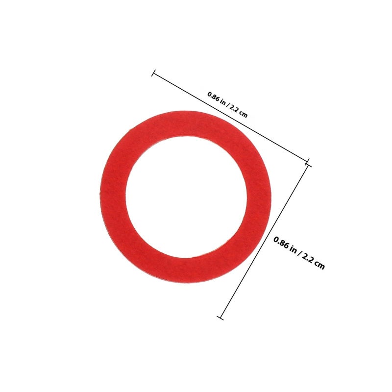 600Pcs Red Fiber Paper Insulating Flat Washer Kit Gasket Set For Electrical Insulation - Image 3