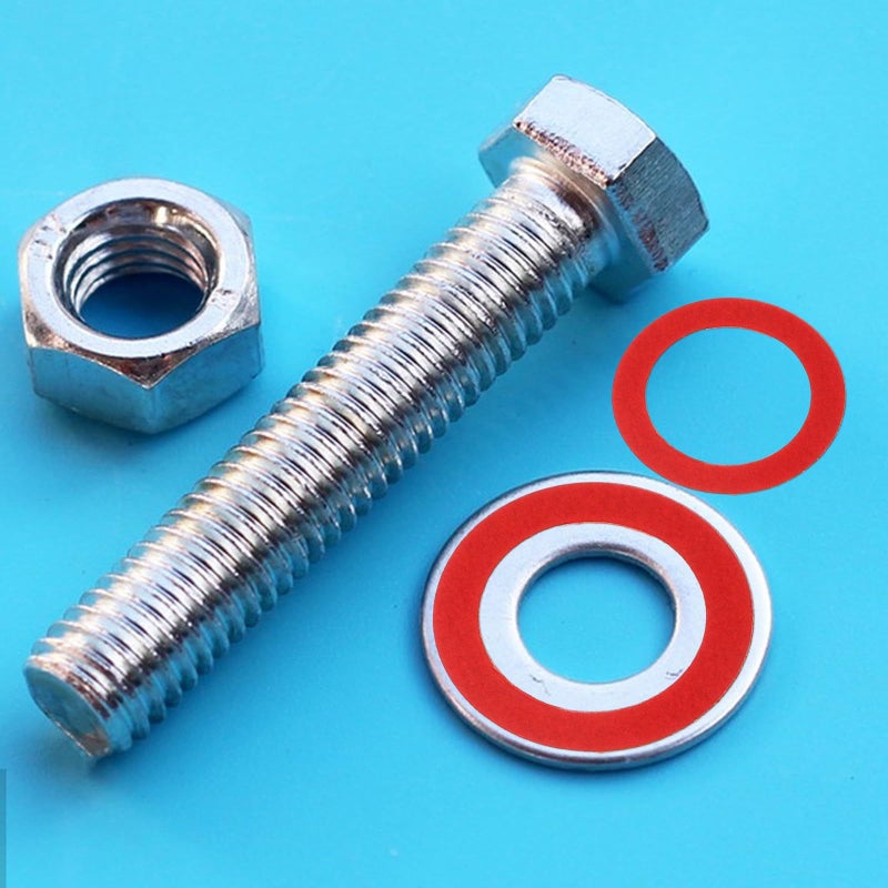 600Pcs Red Fiber Paper Insulating Flat Washer Kit Gasket Set For Electrical Insulation - Image 4