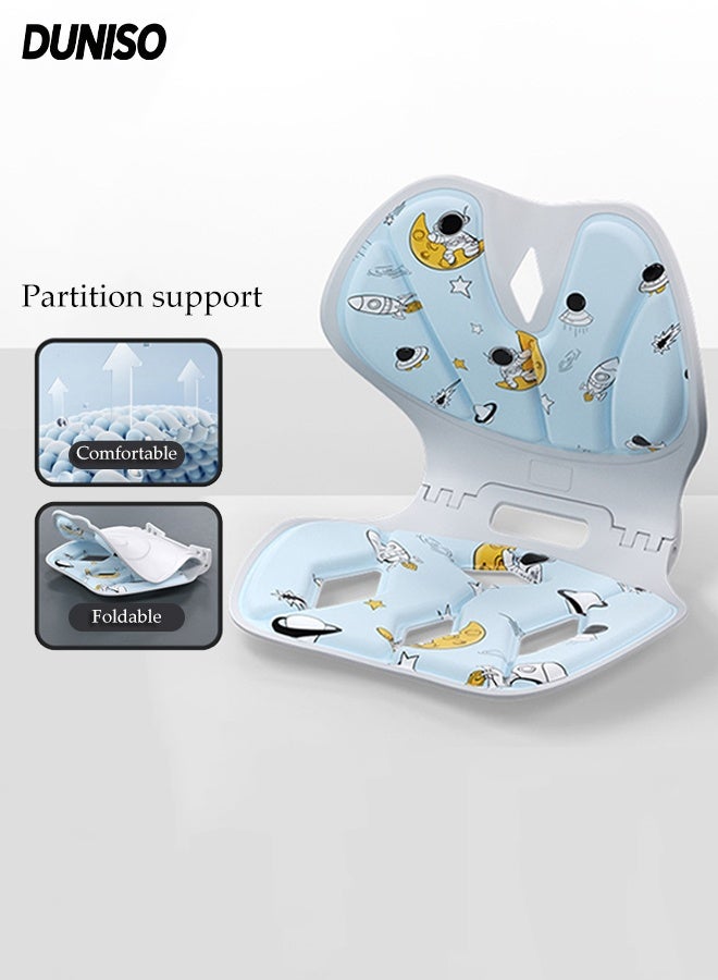 DUNISO Ergonomic Lumbar Support Pillow,Back Support Pillow ,Computer Chair,Chair Back Support for Good Posture Correction and Back Pain Relief, Perfect for Office Chair, Floor Seat, Work from Home - Image 1