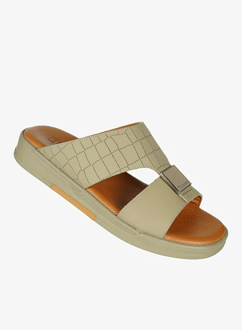 barjeel uno 008-3398 Barjeel Uno Men Arabic Sandals VTS 19 Beige