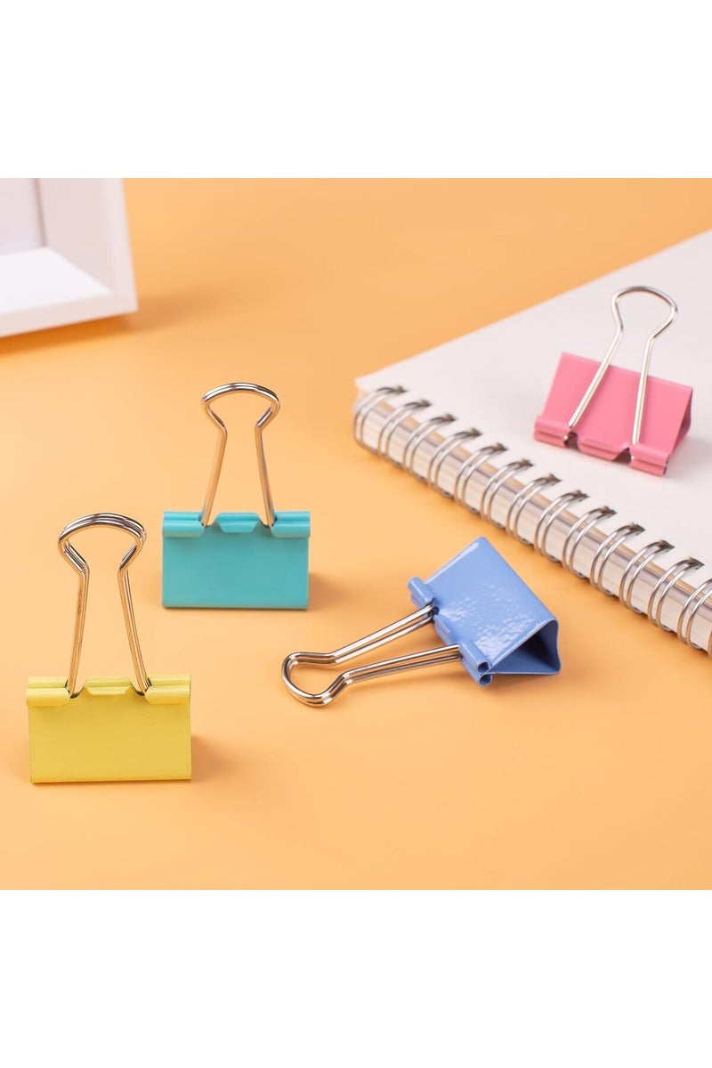 Deli Colorful Binder Clip 32 mm, 24 Pcs (E8553A) - Image 2