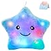WEWILL 13 Creative Twinkle Star Glowing LED Night Light Plush Pillows Stuffed Animals Toys Birthday Christmas Holiday Valentines Gifts for Toddlers GirlsBlue - Image 4