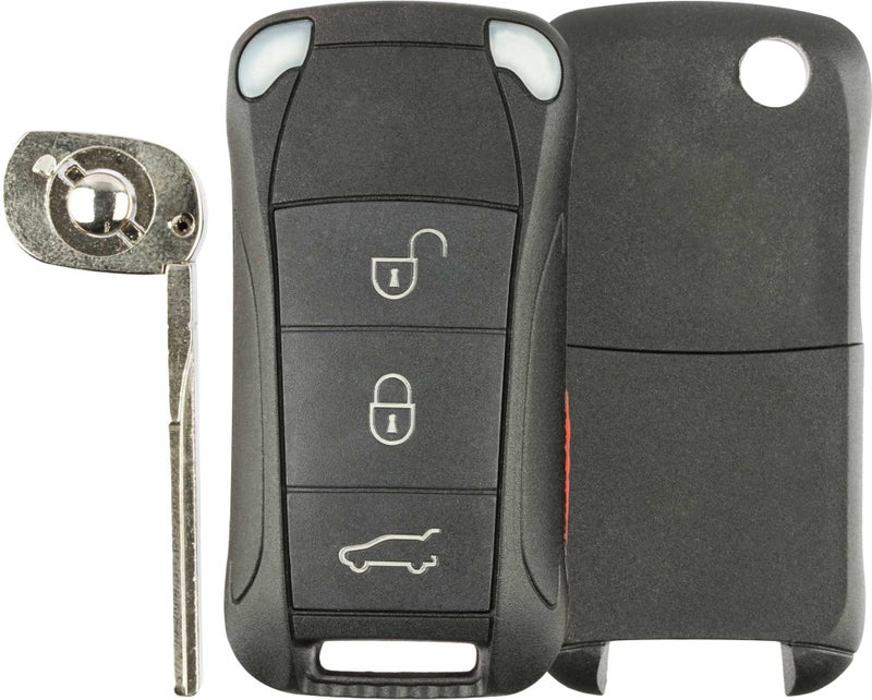 KeylessOption Keylesss Entry Remote Key Fob Uncut Car Flip Key Shell Case Cover - Image 2
