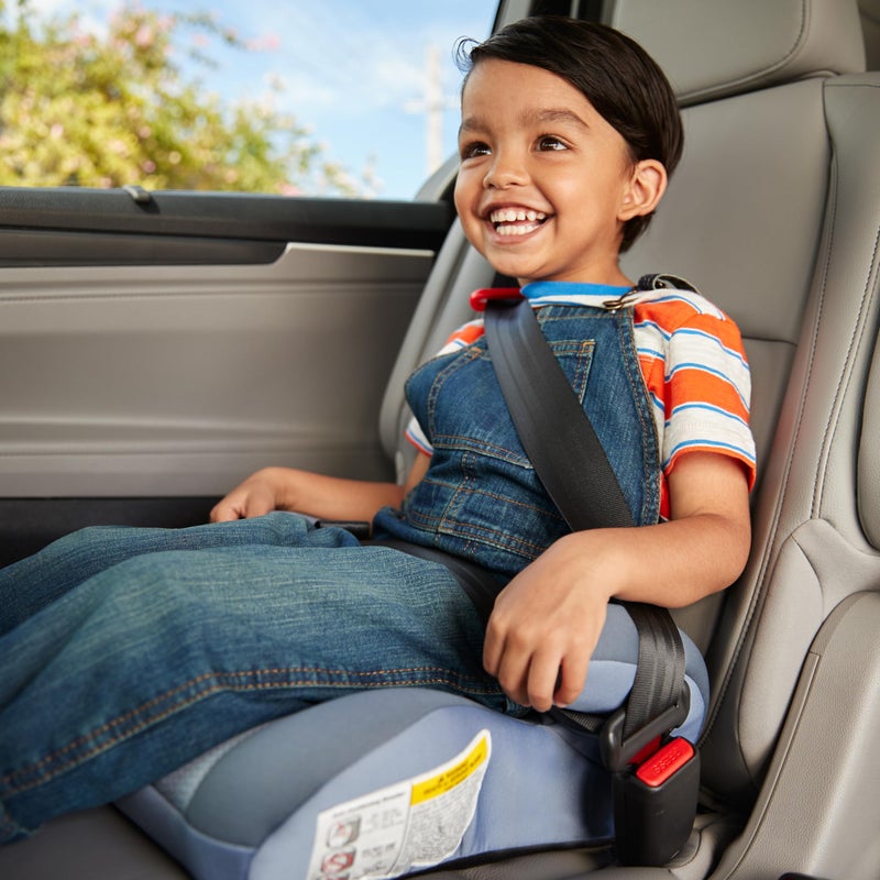 Cosco Topside Backless Booster Car Seat, Lightweight Booster Seats for Cars 40-100 lbs, Backless Booster Seat for Car, Grape - Image 3