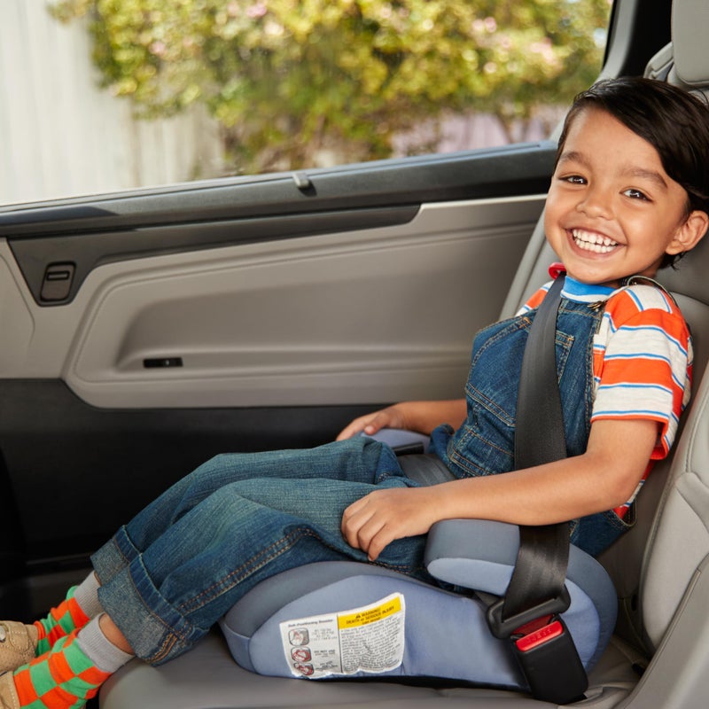 Cosco Topside Backless Booster Car Seat, Lightweight Booster Seats for Cars 40-100 lbs, Backless Booster Seat for Car, Grape - Image 2