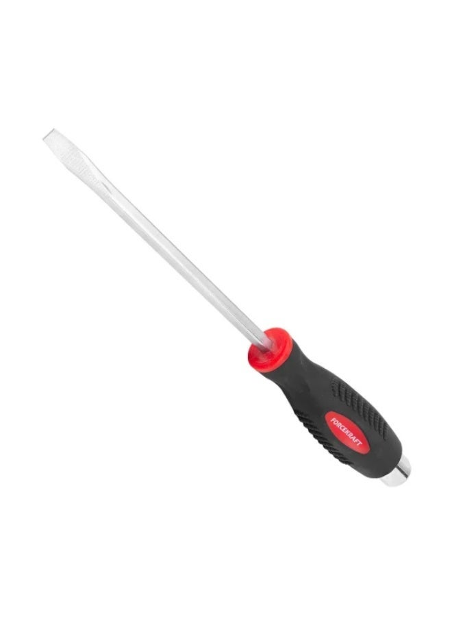 FORCEKRAFT Screwdriver slotted go-through, magnetic "profi" s2 sl6.5x150mm, in plastic holder - Image 4