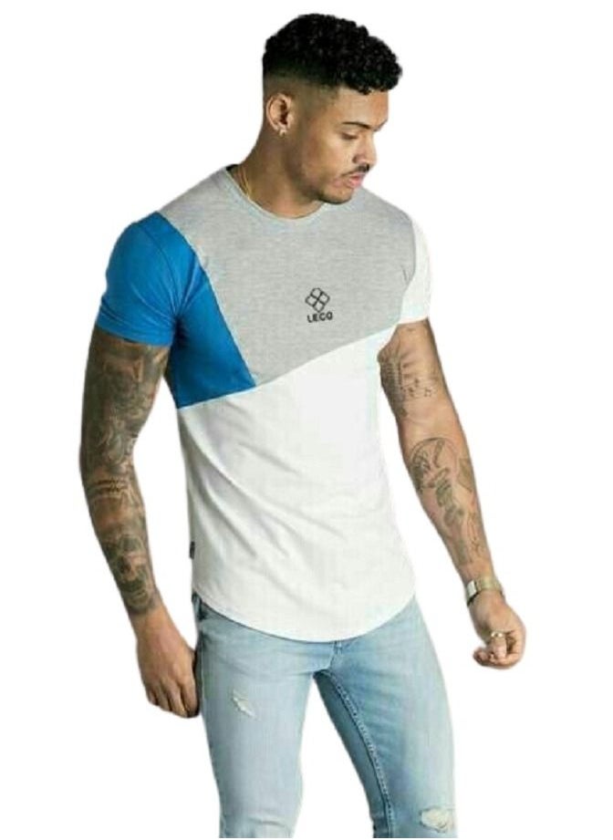 lecoo - Men's summer cotton T-shirt - half sleeves - Image 1