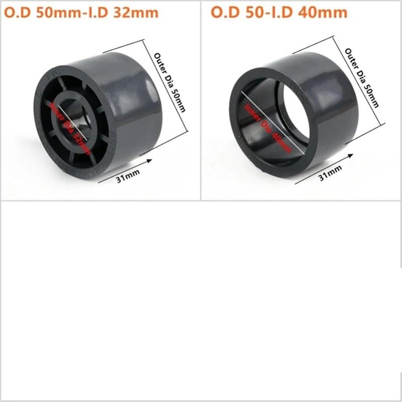 10 Pieces UPVC Reducing Pipe Connector 32mm OD 20mm ID Aquarium Garden Irrigation - Image 4