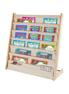 Kids Bookshelf with Deep Sleeve Storage, 6-Tier Natural Wood Kids Book Rack Storage Baby Bookcase Organizer Magazine Rack Toddler Book Shelf Organizer for Bedroom Playroom Toy Storage - pzsku/Z8335A6898261116A0E50Z/45/_/1725245495/833ec0a9-6eb1-49ba-8b6c-6b41b2c7b71a