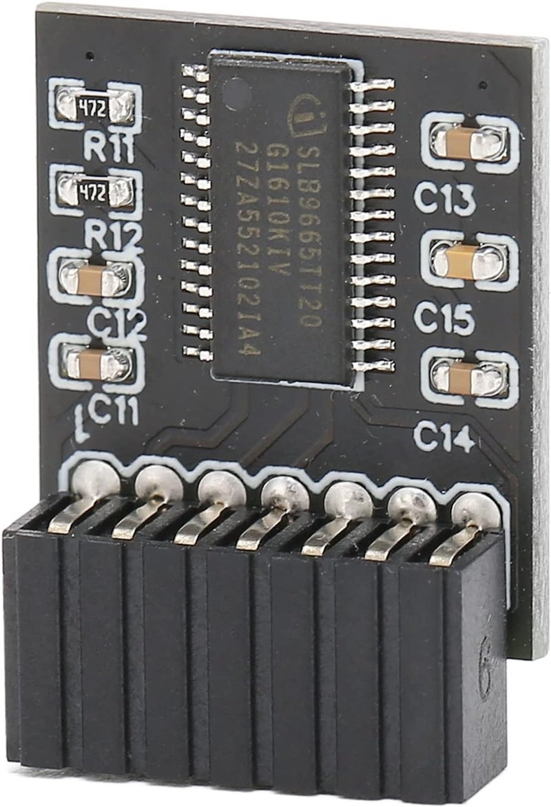 Yosoo Health Gear TPM 2.0 Module,Encryption Security Compatible LPC 14pin Interface Remote Card Encryption Security Board Accessory 11 Upgrade - Image 2