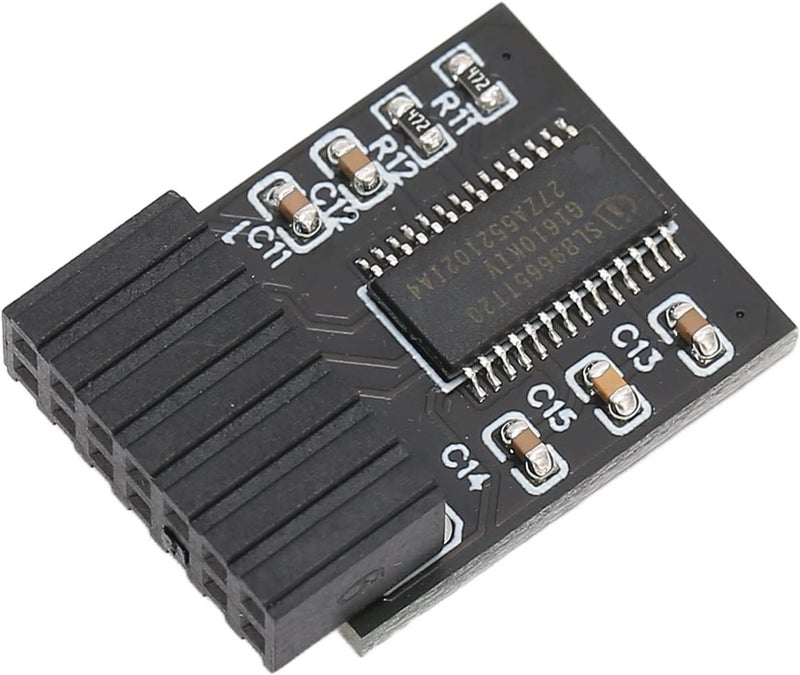 Yosoo Health Gear TPM 2.0 Module,Encryption Security Compatible LPC 14pin Interface Remote Card Encryption Security Board Accessory 11 Upgrade - Image 1
