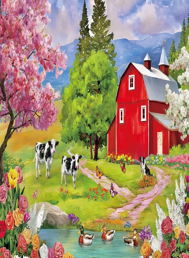 Mulic 500 Piece Jigsaw Puzzles for Adults - Farm Scenery - Image 1